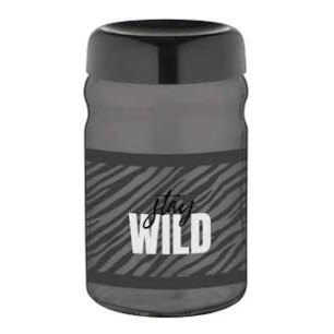 Стъклен буркан с декор 1,4л "Stay Wild" M-132018 - Horecano