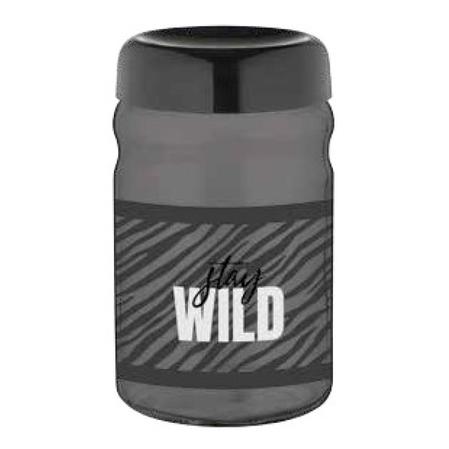 Стъклен буркан с декор 1,4л "Stay Wild" M-132018 - Horecano