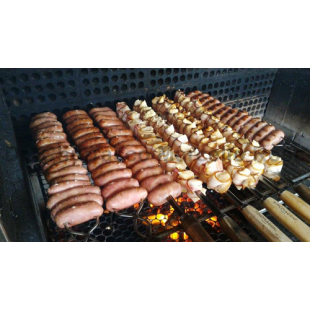 Метален шиш 65см с дървена дръжка SIMONAGGIO-CHURRASCO-(865)