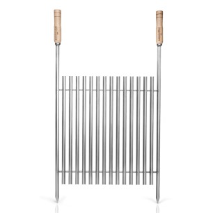 Метална скара за барбекю с дървени дръжки 85,5x48,5x3,2см SIMONAGGIO-Argentinian Grill-(GRA-M)