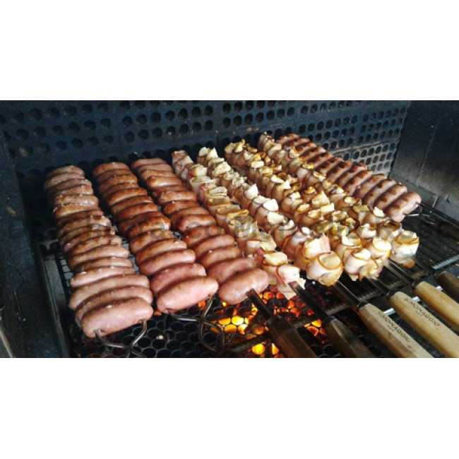Метален шиш 75cm с дървена дръжка SIM-CHURRASCO-(875)