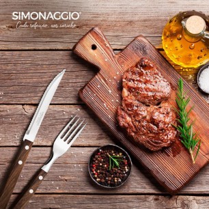 Вилица с дървена дръжка SIM-BIGGER CUCINA-(1602-3) -SIMONAGGIO