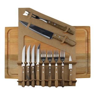 Комплект за барбекю от 12 части с дъска SIM-CHURRASCO-(CH5516/12) (350.312.9060.400) - SIMONAGGIO