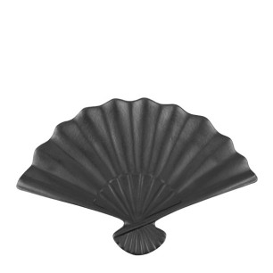 Керамична чиния тип ветрило 31x20xh3см QUINN BLACK-(HC-561028) - Horecano