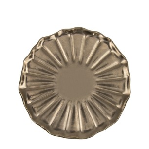 Керамична чиния ф24,5xh2,7см QUINN GOLD-(HC-561031) - Horecano