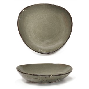 Порцеланова чиния ф21см ANTIQUE-GREY (TR0002-8G) - Horecano