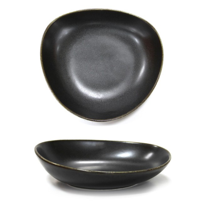 Порцеланова чиния дълбока  ф28см ANTIQUE-BLACK(TR0003-11B) - Horecano