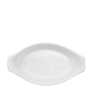 Порцеланова шола овална 21,5x11,5см ATLAS WHITE-(HC-561221) - Horecano