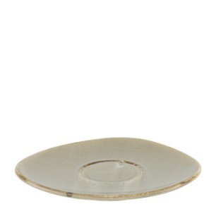 Порцеланова подложна чинийка 15,5x14xh1,8см ANTIQUE-GREY-(HC-56134) - Horecano