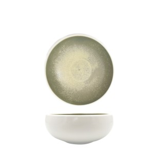 Порцеланова купа 11см 300мл HORECANO-IVY/WHITE-(ZA0081-4.5-wm-IY/WH)
