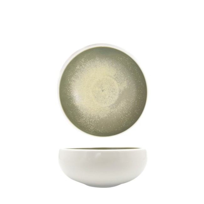 Порцеланова купа 11см 300мл HORECANO-IVY/WHITE-(ZA0081-4.5-wm-IY/WH)