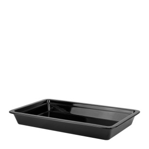 Порцеланов гастронорм черен 1/1 530х325мм h60мм HORECANO-BUFFET-(F1272BL)