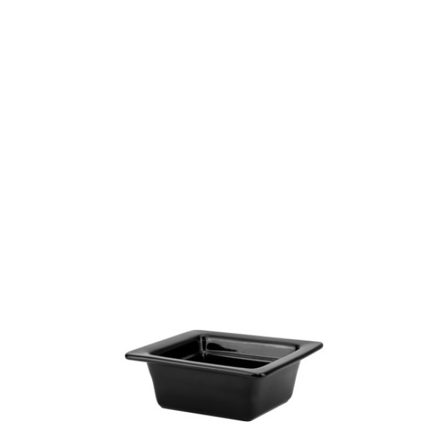 Порцеланов гастронорм черен 1/6 h60мм 176x162мм HORECANO-BUFFET-(F2040BL)