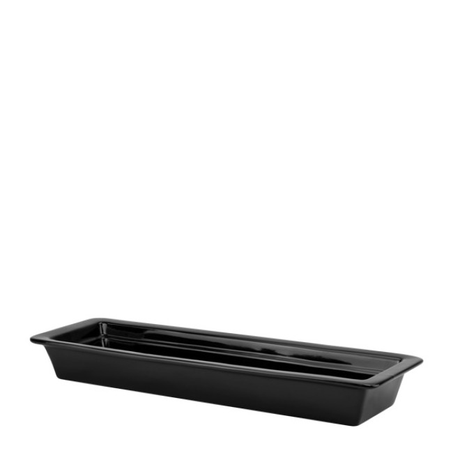 Порцеланов гастронорм черен 2/4 h60мм 530х165мм HORECANO-BUFFET-(F2142BL)