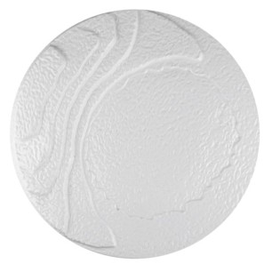 Порцеланово плато на вълни кръгло 36см METEOR WHITE-(F3071-14) - Horecano