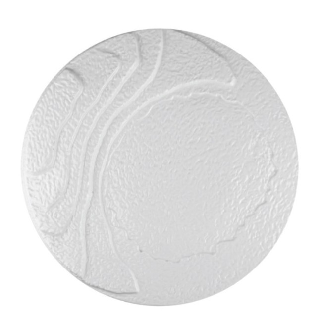 Порцеланово плато на вълни кръгло 31см METEOR WHITE-(F3071-12) - Horecano