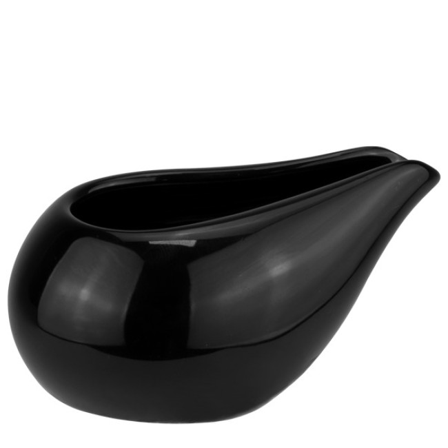 Порцеланова сосиера 100мл METEOR BLACK-(F4096-BL) - Horecano