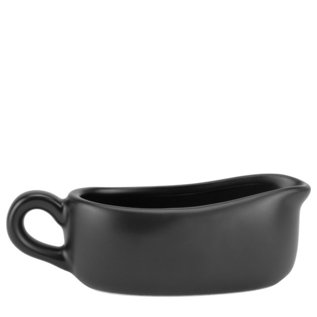Порцеланова сосиера за сос Грейви 100мл MATT VISION BLACK-(F0757-5FB) - Horecano