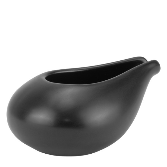 Порцеланова сосиера 200мл MATT VISION BLACK-(F0769-5.25FB) - Horecano