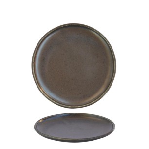 Порцеланова чиния кръгла 21см ANTIQUE-BLACK-(ZA0001-8.25-B) - Horecan