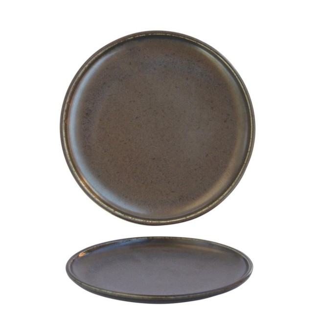 Порцеланова чиния кръгла 26см ANTIQUE-BLACK-(ZA0001-10.25-B) - Horecano