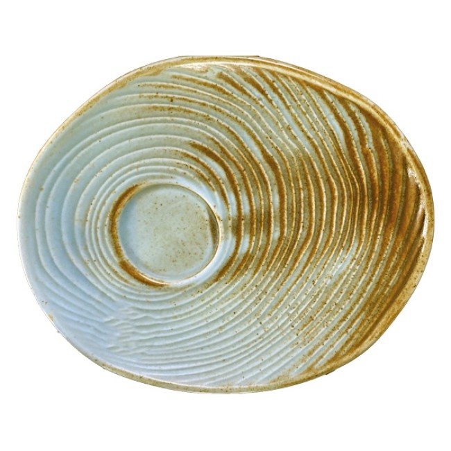 Порцеланова чинийка 16,6x13,6xh2см за чаша 100мл RIVER-(ZA0350-6.5-RV) - Horecano