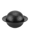 Керамична купа за презентация с капак ф16,5xh10см ATLAS BLACK-(HC-56760) - Horecano