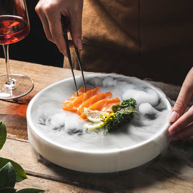 Порцеланово плато за Seafood ф31xh3,5см METEOR-(HC-56856) - Horecano