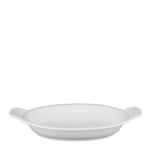 Порцеланова тава овална 500мл 28x16см METEOR WHITE-(HC-56896) - Horecano