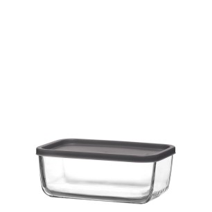Стъклена кутия със сив капак 1,17л CUB 238-PK222 - Lav