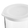 Стъклен буркан с бял силиконов капак 10,5см h21см 1,4л DUO 140 - Lav