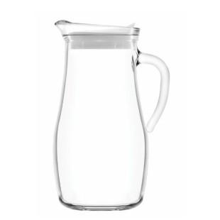 Стъклена кана с бял капак h24,58см 1,8л MIS 180-PK0002 - Lav