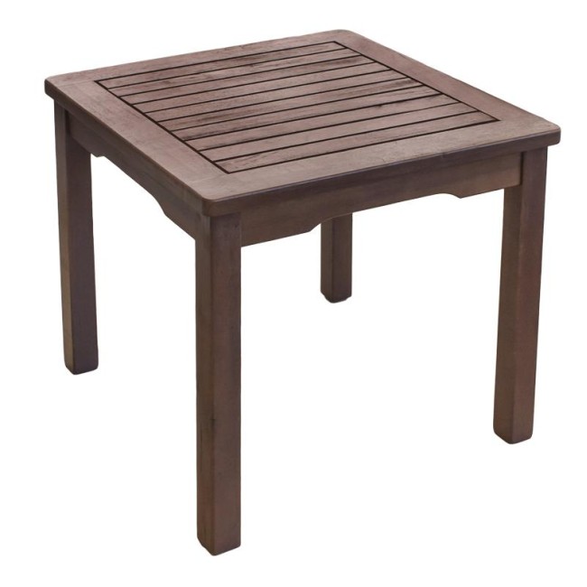 Дървена масичка за шезлонг 45x45x40см (T-5029Z) - Horecano