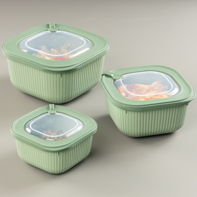 Пластмасова кутия за съхранение 15x15xh8,5см 1,1л различни цветове Microline-(30902) - Dunya
