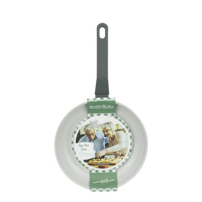 Алуминиев тиган с незалепващо покритие ф24x4,4см CERAMIC GRAY HOME-(DFF-SC06-24) - Horecano