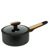 Алуминиева касерола с незалепващо покритие и капак ф18x8,2см BLACK AND WOOD HOME-(DFS-SC16-18) - Horecano