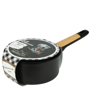 Алуминиева касерола с незалепващо покритие и капак ф18x8,2см BLACK AND WOOD HOME-(DFS-SC16-18) - Horecano