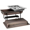 Бен Мари с релеф и медно покритие 1/1GN 55x35см 8л ANTIQUE HORECANO-RUSTIC-(SG-86465(D))