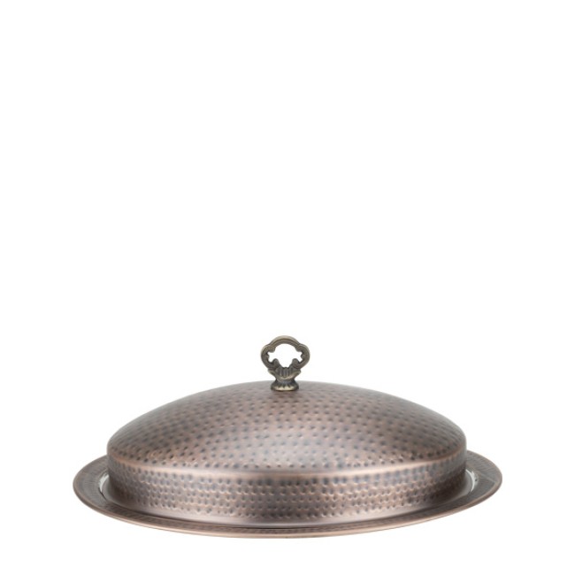 Метално плато с капак овално 45x35см RUSTIC-(HC-84247)(SG-8671(A)) - Horecano