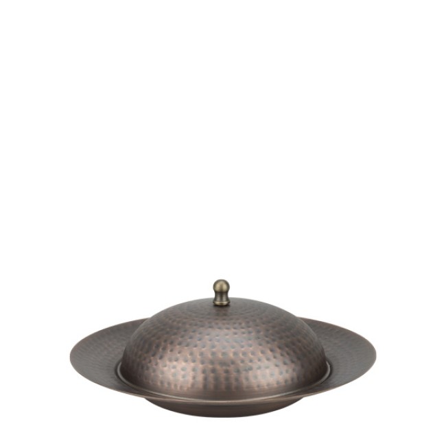 Метална чиния за презентация с капак ф19,5см RUSTIC-(НС-84249)(SG-862100(A)) - Horecano