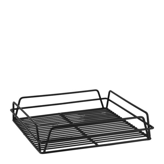Метална кошница за чаши 35x35xh7,5см HELLA BLACK-(HC-84270) - Horecano