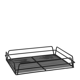 Метална кошница за чаши 42,5x35xh7,5см HELLA BLACK-(HC-84271) - Horecano