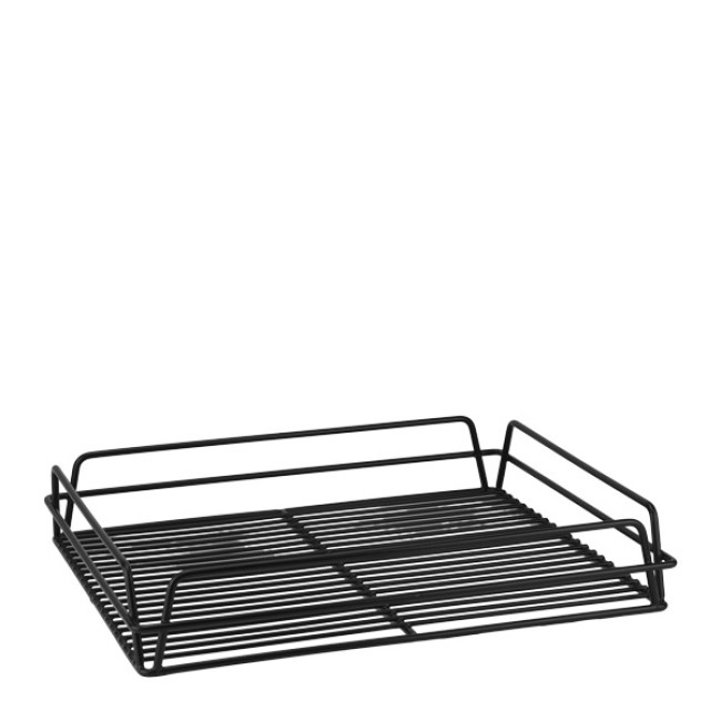 Метална кошница за чаши 42,5x35xh7,5см HELLA BLACK-(HC-84271) - Horecano