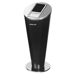 Метален стационарен пепелник ф30,5xh72см черен G-(86027-002) - Horecano