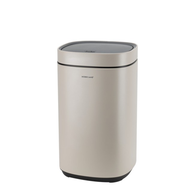 Кош с TOUCH механизъм 12л 25,2x25xh42,4см бежов HOME-(104512-008-BEIGE) - Horecano