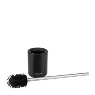 Четка за тоалетна силиконова кръгла ф10,5xh47,5см черна HOME- (82646-005-BLACK) - Horecano