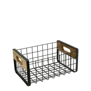 Метална касетка 29x21,5xh14,7см черен мат HOME-(WK830741-S) - Horecano 