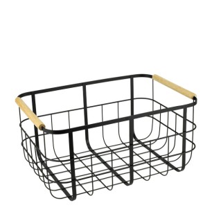 Метална касетка 33,8x22,8xh16,2см черен мат HOME-(WK830830-M) - Horecano