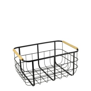 Метална касетка 28,6x20,9xh14,6см черен мат HOME-(WK830830-S) - Horecano
