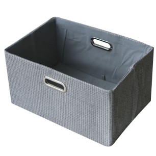 Текстилна кутия за вещи 41x29xh22см сива WH-(WH12-003-1) - Horecano